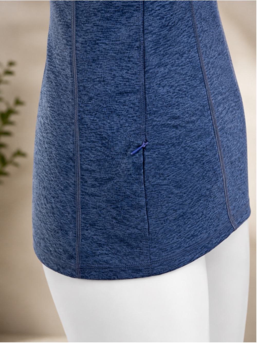 Champion C9 Women’s Run Half-Zip Pullover Military Blue Heather – Size XS - Picture 8 of 11